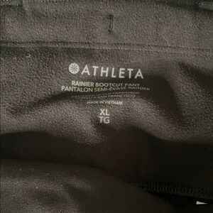 Athleta Black Bootcut Pants